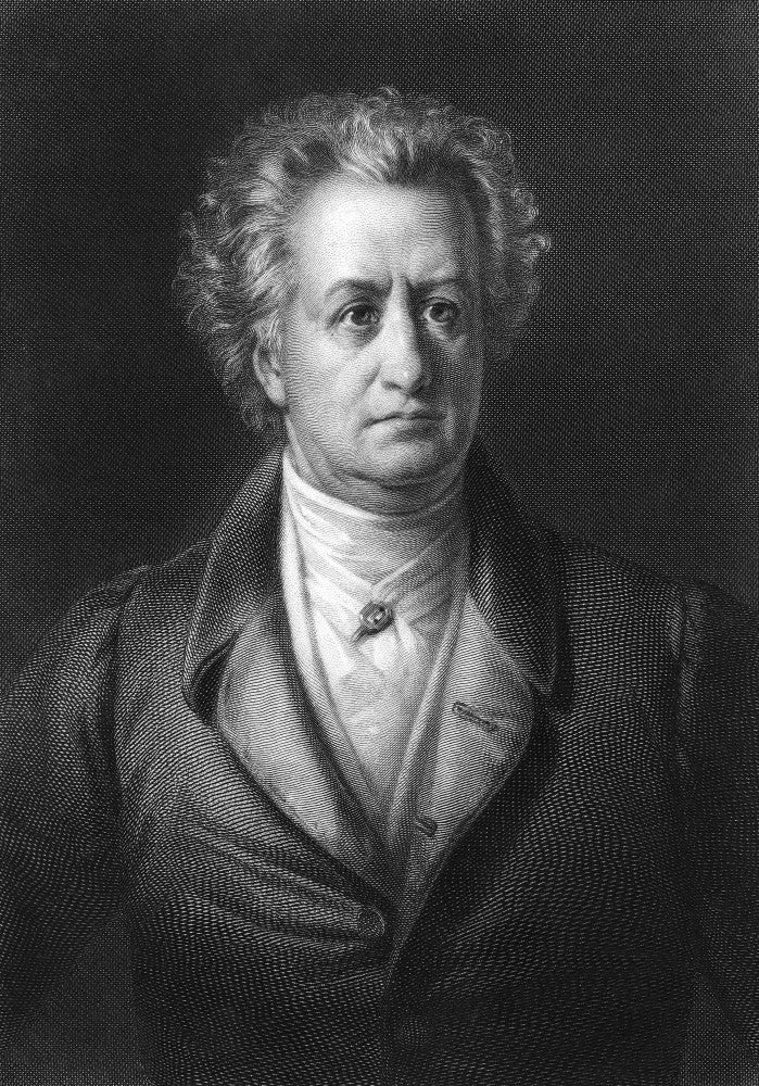 Johann Wolfgang von Goethe Steel Engraving Fine Art Print by Granger Collection