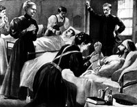 Clara Barton Supervising Nurses in Havana Fine Art Print