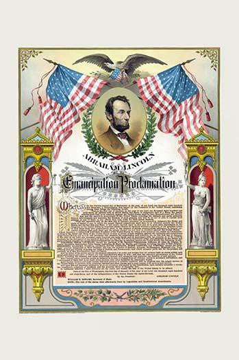 Emancipation Proclamation Fine Art Print by Strobridge