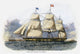 Clipper Ship 'Daniel Webster' Fine Art Print - 1851 Wood Engraving