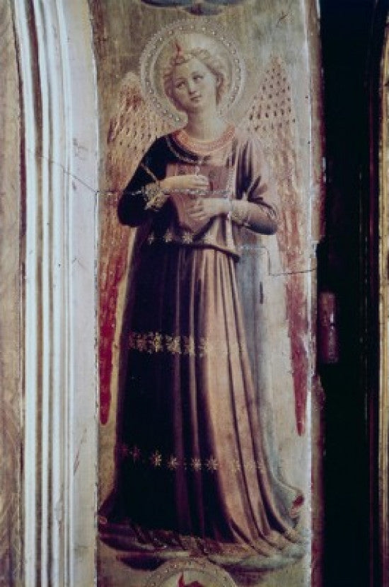 Angel with The Book of Psalms Fine Art Print by Fra Angelico