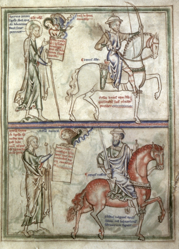 Four Horsemen of the Apocalypse Fine Art Print - Manuscript Detail
