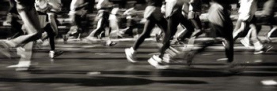 NYC Marathon Fine Art Poster Print by Panoramic Images (37x12)