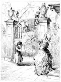 Thackeray: Vanity Fair - Rebecca's Farewell Etching Print