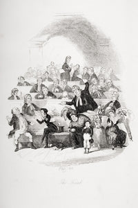 The Trial Illustration from Charles Dickens' The Pickwick Papers by H.K. Browne (Phiz) - Fine Art Print