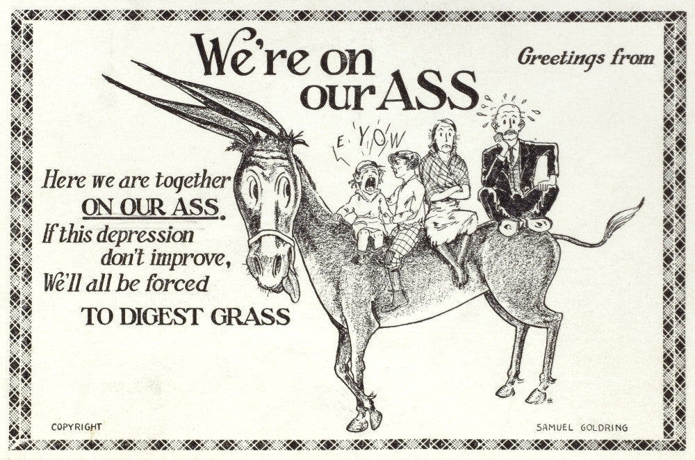 Great Depression Cartoon Fine Art Print by Mary Evans