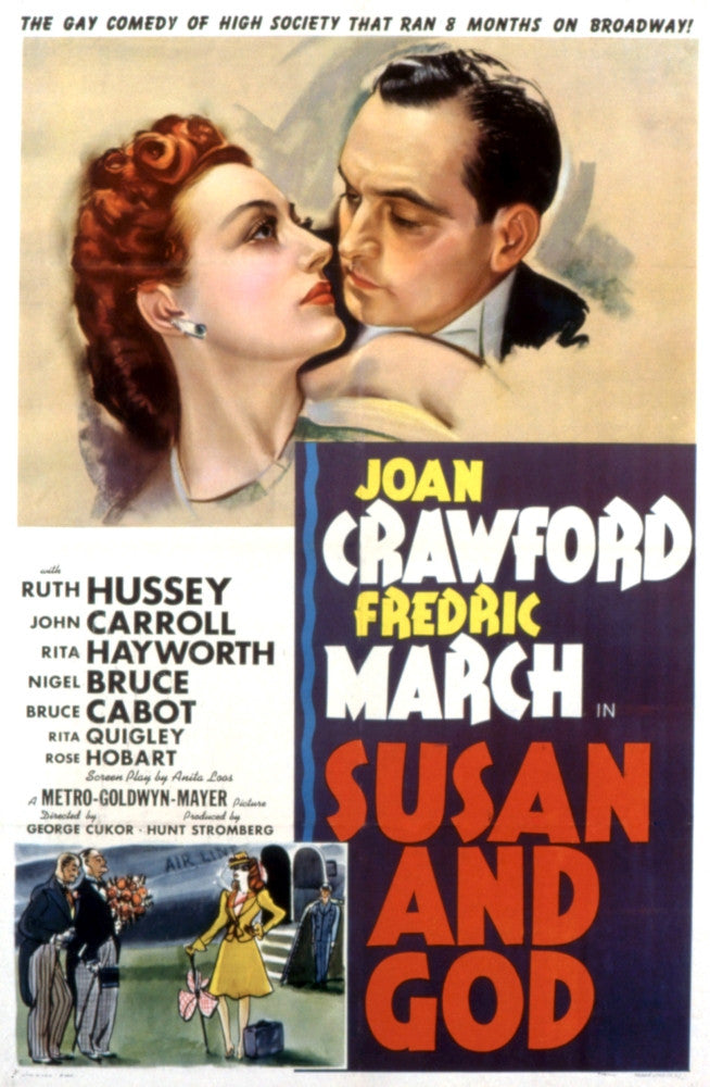 Susan and God U Movie Poster Art by Joan Crawford and Fredric March
