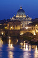 Italy Night Scene Fine Art Print - St. Peter's Basilica by Jaynes Gallery