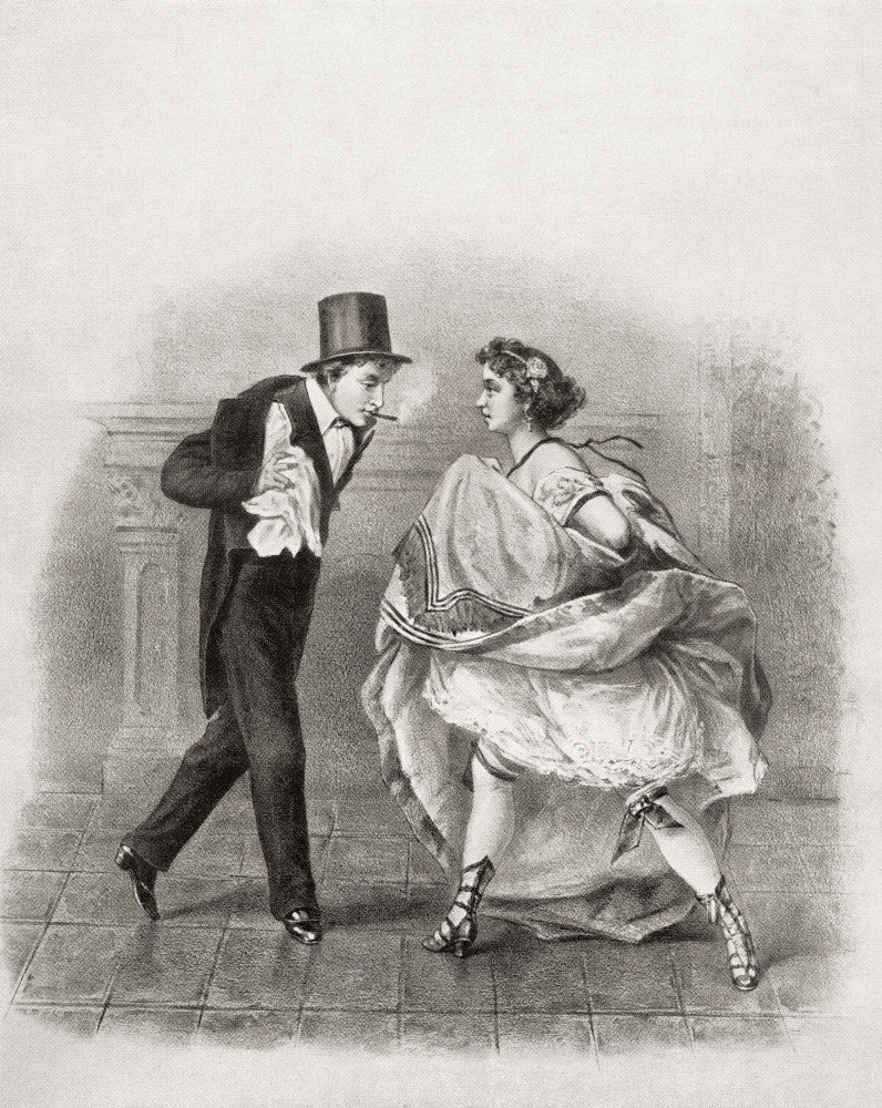Cancan Dancer Fine Art Print (1865) by Eduard Fuchs