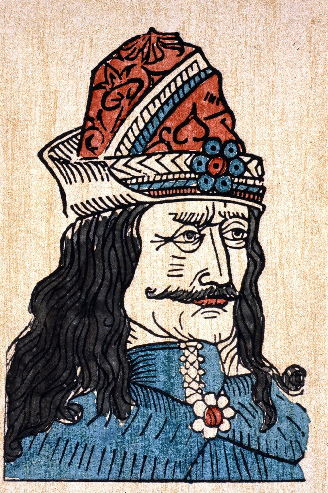 Vlad III the Impaler 15th Century Woodcut Print | Granger Collection