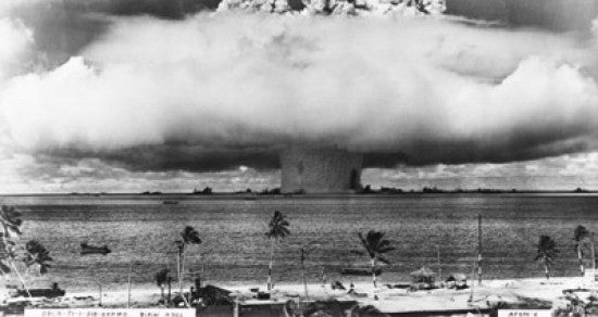Atomic Bomb Explosion at Bikini Atoll Fine Art Print