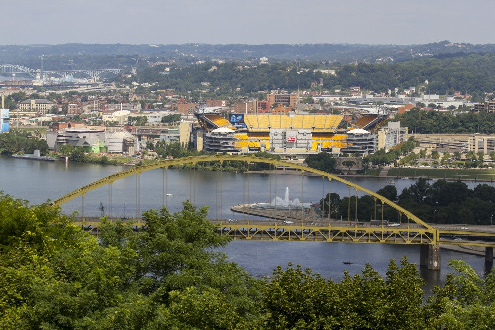 Fort Pitt Bridge Poster Print by Susan Pease - Pittsburgh Art
