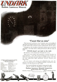 Ad: Undark Radium Luminous Material Fine Art Print | Granger Collection