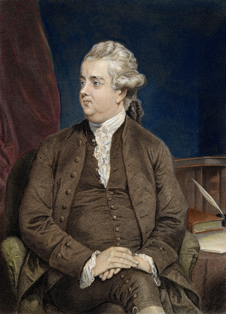 Edward Gibbon Colored Engraving Fine Art Print After Reynolds