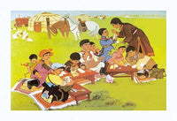 Chinese Propaganda Fine Art Print - Children in Art Class