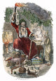 The Ghost of Christmas Present Etching by John Leech | Fine Art Print