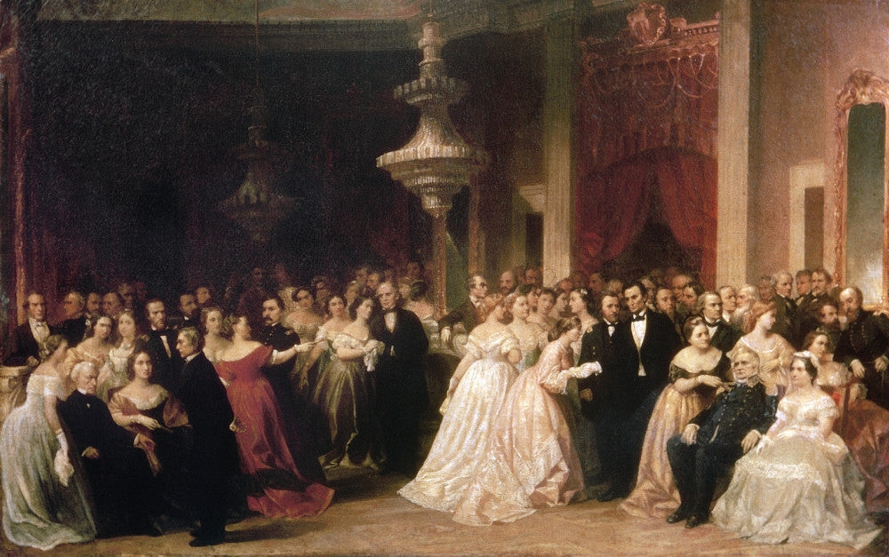 White House Reception Fine Art Print - Ulysses S. Grant with Lincoln