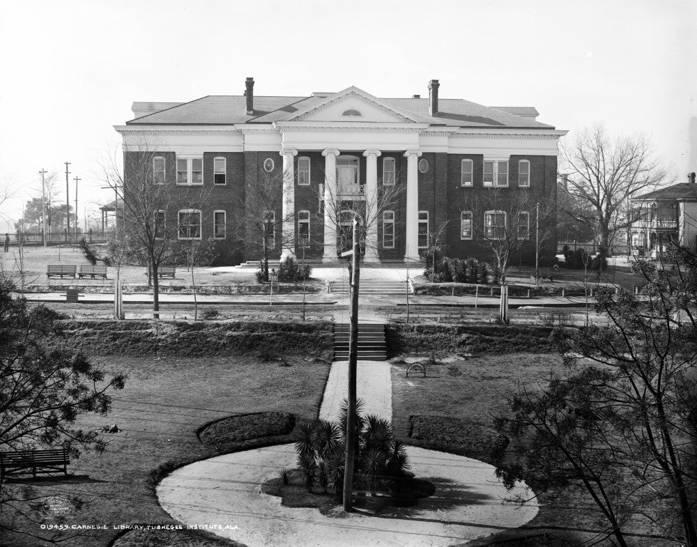Tuskegee Institute Carnegie Library Photograph Print, C1906