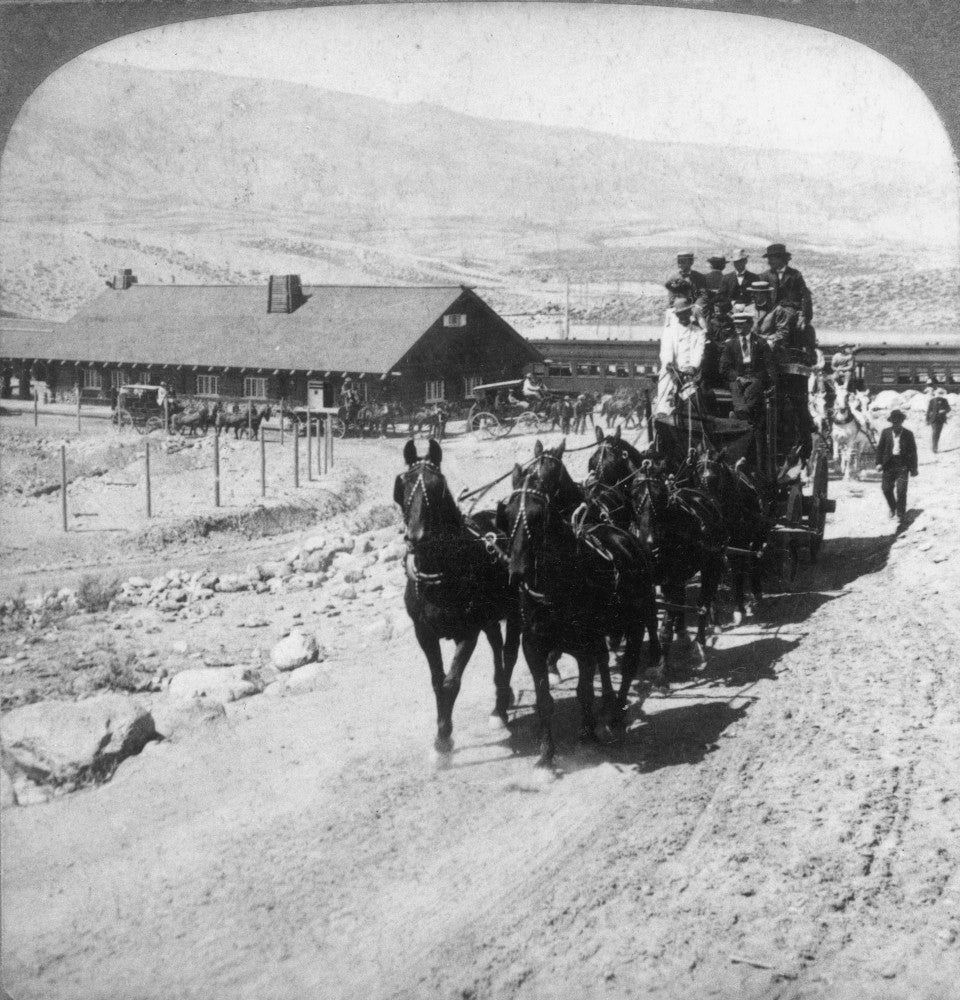 Stagecoach in the American West Fine Art Print by Granger Collection