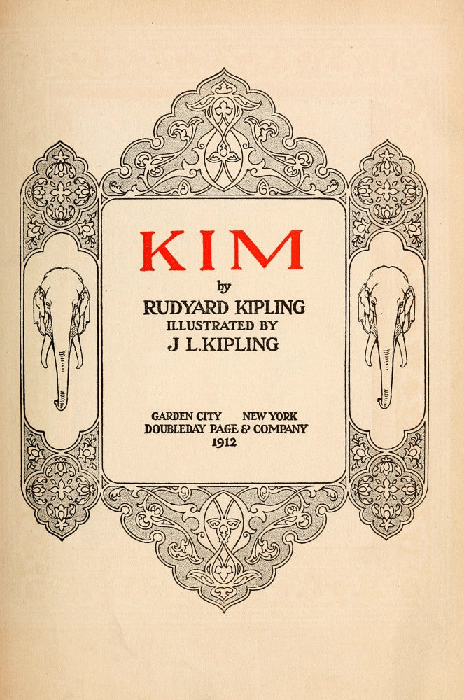 Kipling: Kim 1912 Title Page Fine Art Print by Granger Collection