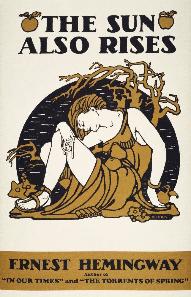 Ernest Hemingway The Sun Also Rises 1926 Book Cover Poster Print