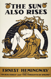 Ernest Hemingway The Sun Also Rises 1926 Book Cover Poster Print