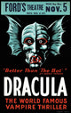 Dracula Stage Version Theater Window Card Fine Art Print - 1928