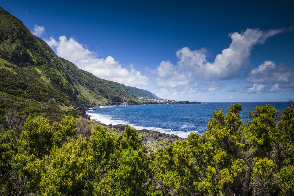 Coastal View of Faja da Ribeira da Areia by Walter Bibikow