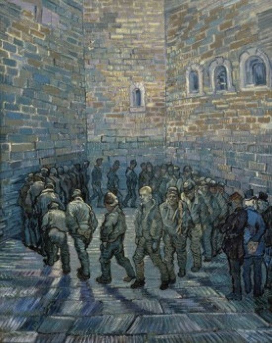 Prisoners Exercising Fine Art Print (after Dore) by Vincent van Gogh
