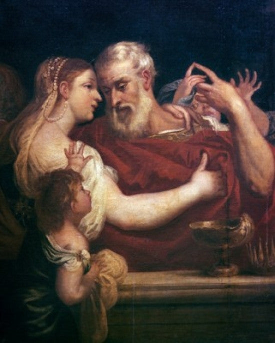 Anthony & Cleopatra Fine Art Print by Padovanino - Staatsgalerie