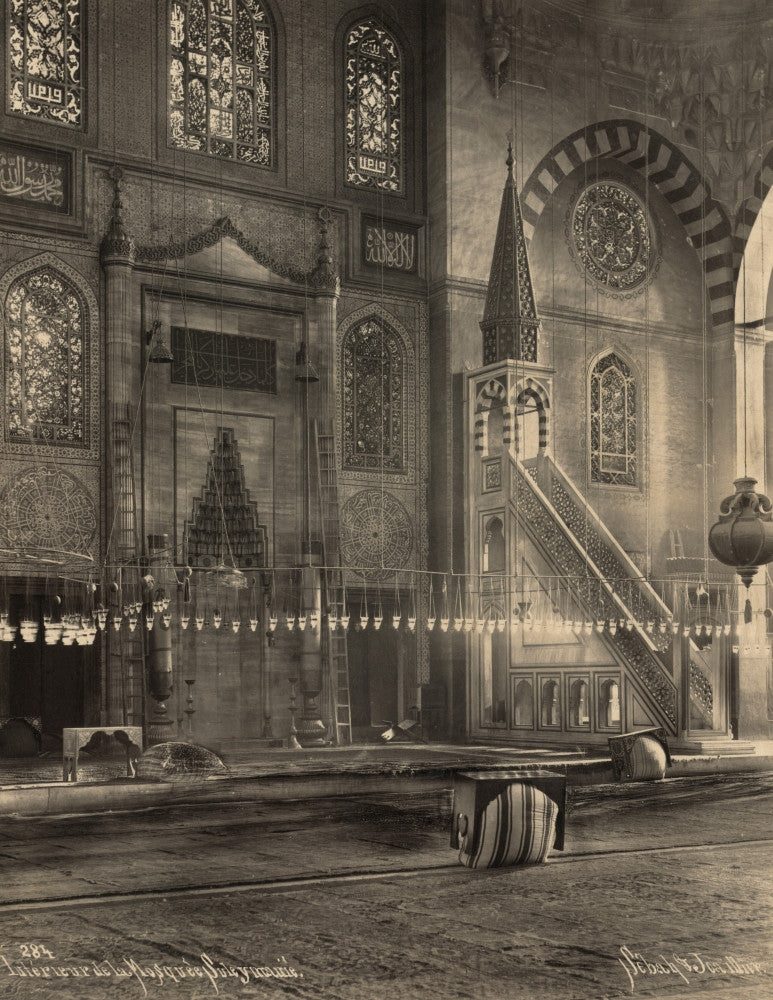 Suleymaniye Mosque Interior Fine Art Print - Ottoman Architecture