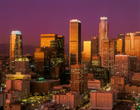 Downtown Los Angeles Sunset Fine Art Print by Panoramic Images