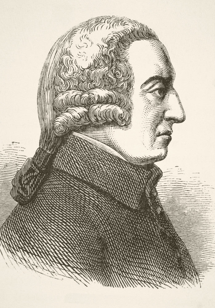 Adam Smith Poster Print - Scottish Philosopher and Economist (1890)