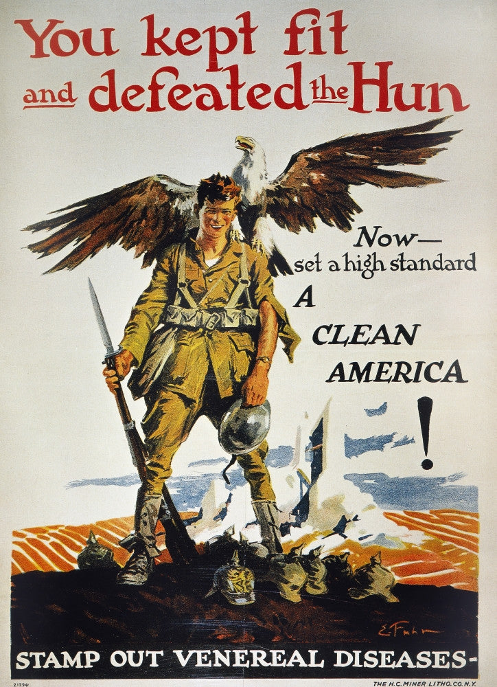 World War I Anti-Venereal Disease Poster Print by Ernest Fuhr