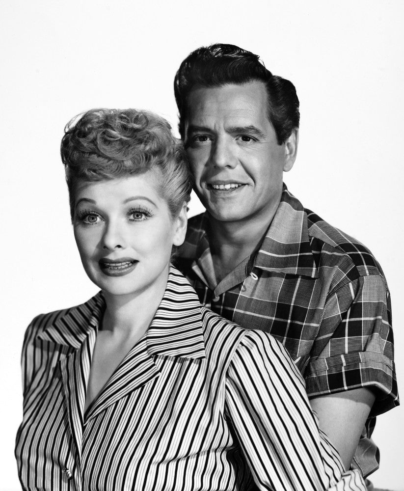 Lucille Ball and Desi Arnaz Publicity Photo from 'I Love Lucy' (1951) Fine Art Print