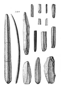 Neolithic Fint Flakes and Blades Fine Art Print by Science Source