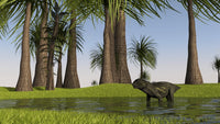 Lystrosaurus in Shallow Water Fine Art Print