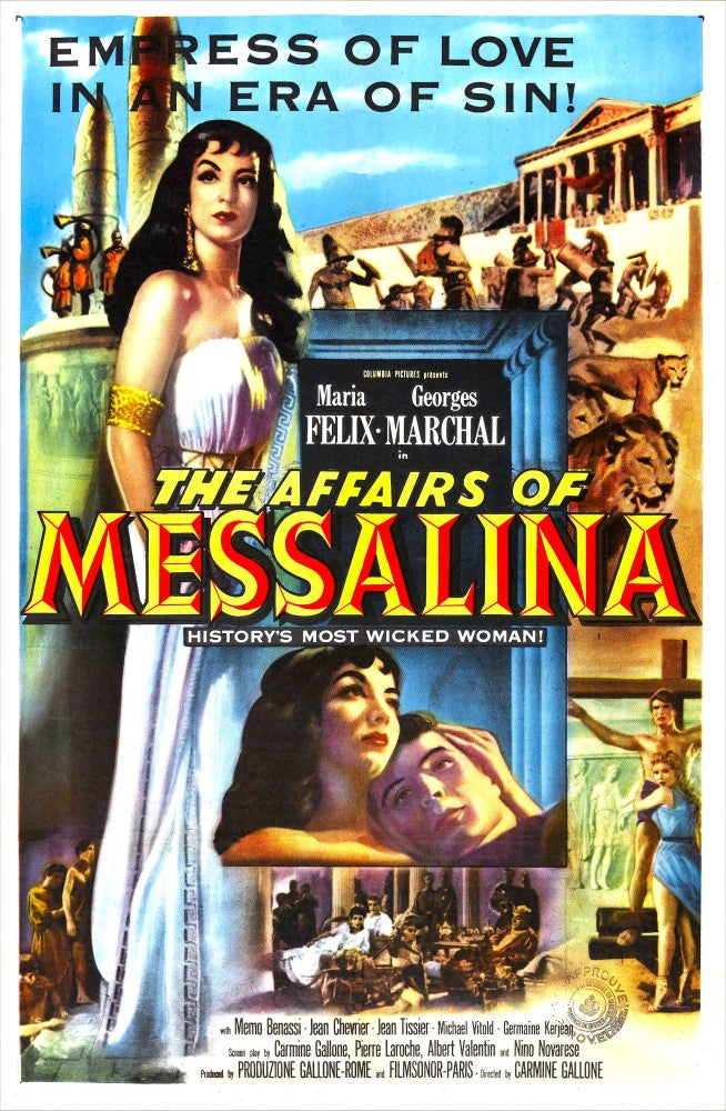 The Affairs of Messalina Movie Poster - Fine Art Print