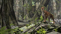 Saber-Toothed Tiger Fine Art Print in Prehistoric Forest