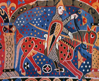 Norse Warrior Tapestry Detail Fine Art Print - 12th Century