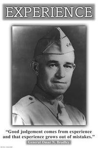 Good Judgment Comes from Experience - General Omar N. Bradley Fine Art Print by Wilbur Pierce