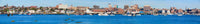 Panoramic View of Portland Harbor with South Portland Skyline Fine Art Print by Panoramic Images