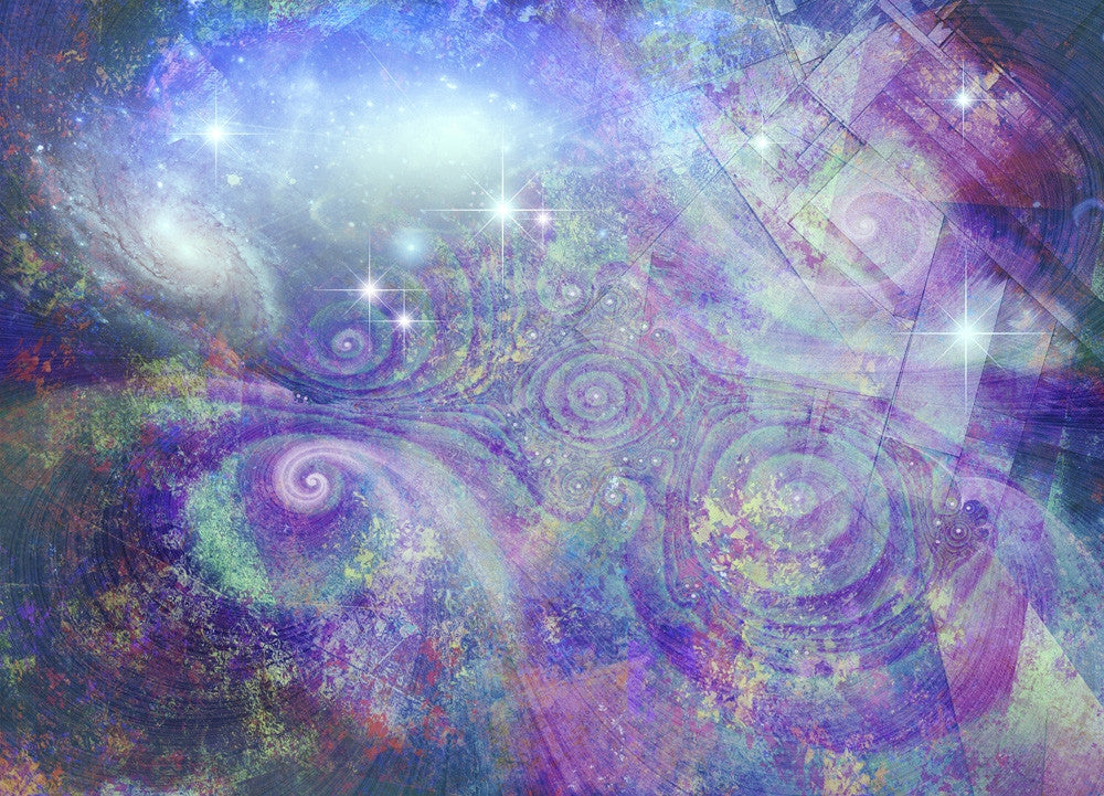 Vivid Abstract Galaxy and Stars Fine Art Print by Bruce Rolff