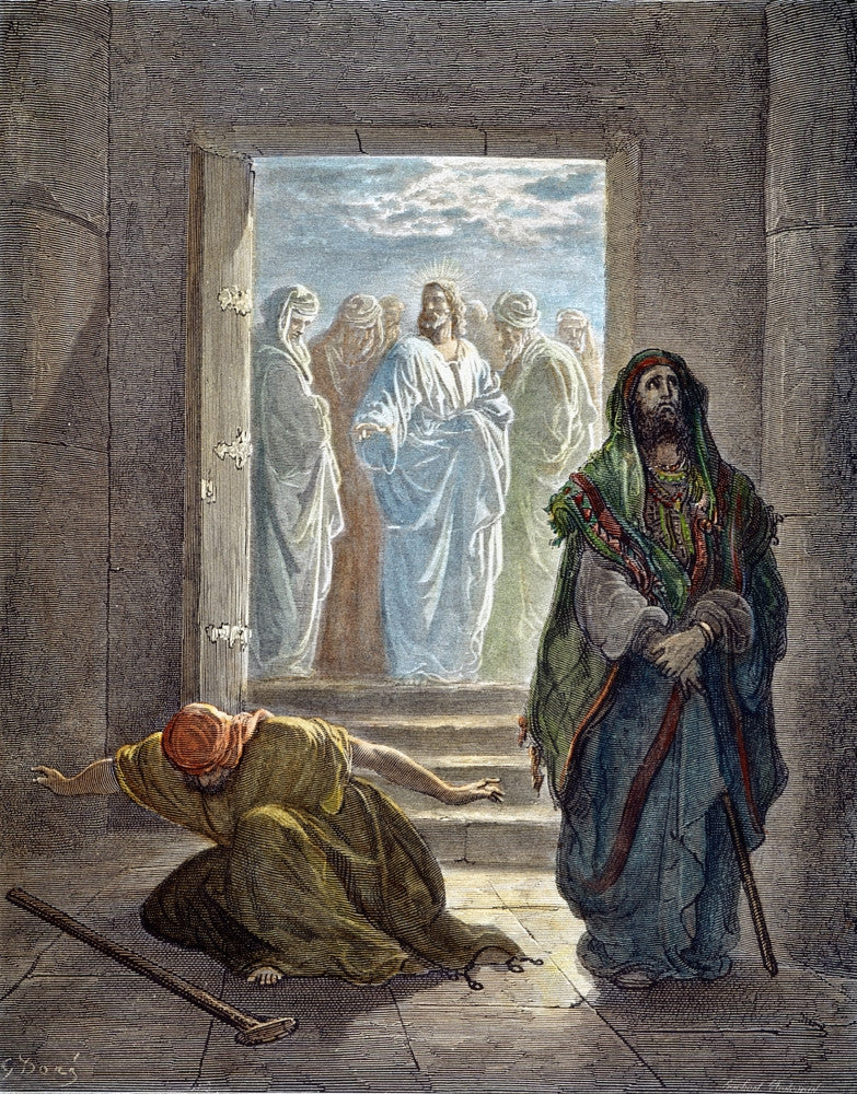 The Pharisee and the Publican Fine Art Print by Gustave Doré