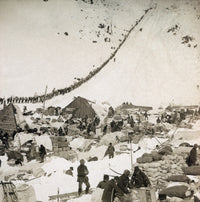 Gold Rush: The Klondike Fine Art Print - Prospectors at Chilkoot Pass