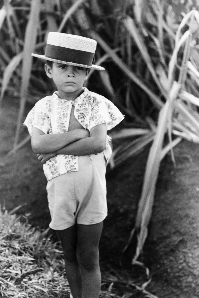 Puerto Rico: Farm Boy Along the Road - Fine Art Print by Jack Delano