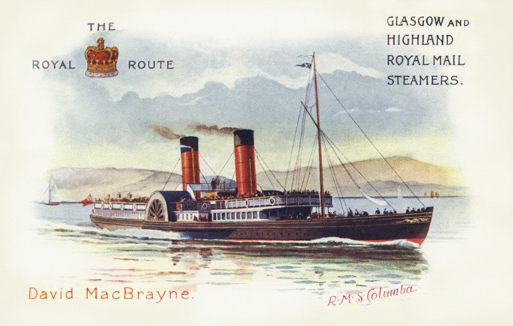 Scottish Ferryboat Fine Art Print by Mary Evans Picture Library