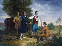 Capture of Major John Andre 1780 Engraving Poster Print by Granger Collection