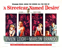A Streetcar Named Desire Movie Poster Art Print (1951) - Vivien Leigh, Marlon Brando, Kim Hunter, Karl Malden