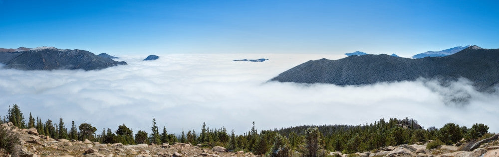 High Angle View of Clouds from Trail Ridge Road Fine Art Print by Panoramic Images